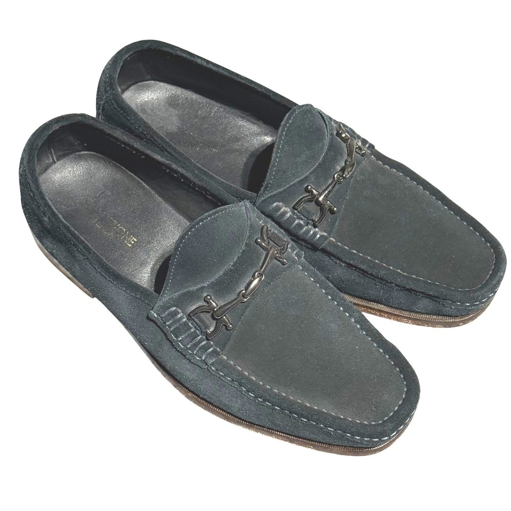 Marks & Spencer Collezione Mens‎ Suede Bit Loafers Dark Navy Slip On Shoes